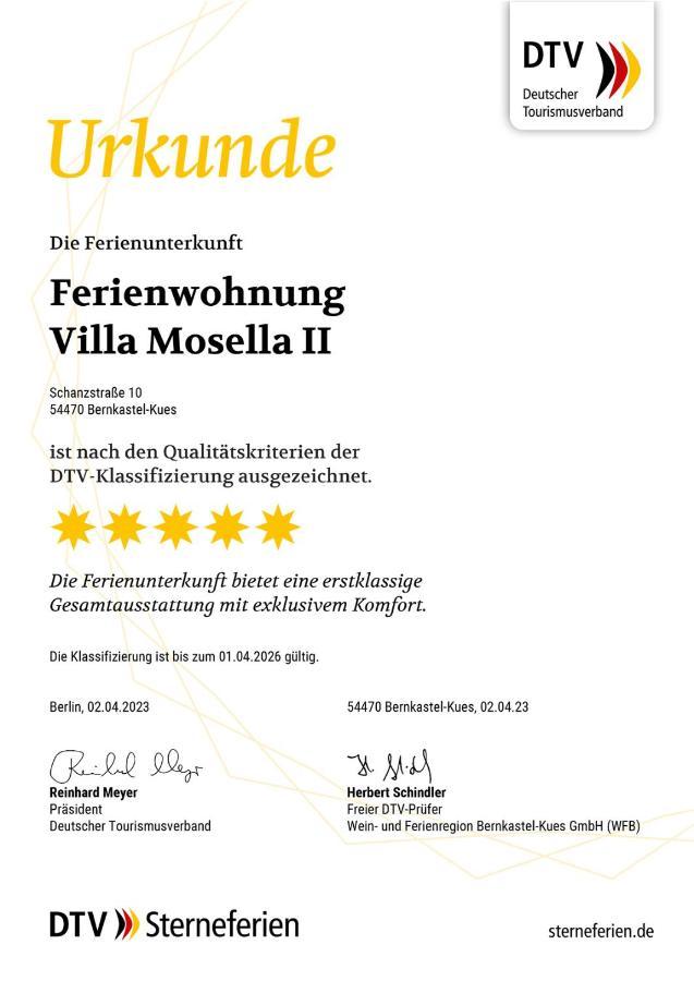 Ferienwohnungen Villa Mosella Bernkastel-Kues Eksteriør billede